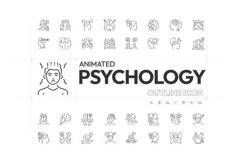 Animated Psychologist Icons