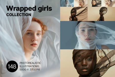 Wrapped girls