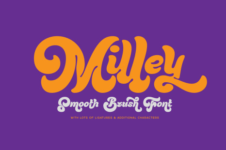 Milley — Smooth Brush Font