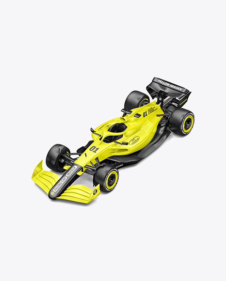 Formula-1 2024 Mockup - Half Side View