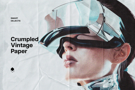 Crumpled Vintage Paper Photo Effect