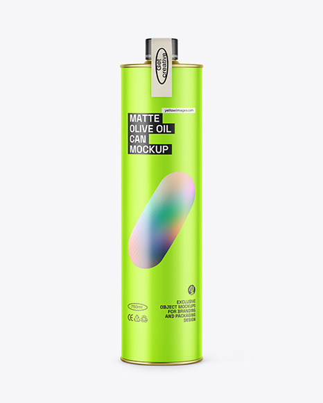 Olive Oil Tin Can Mockup