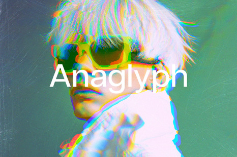 Retro Anaglyph Photo Effect