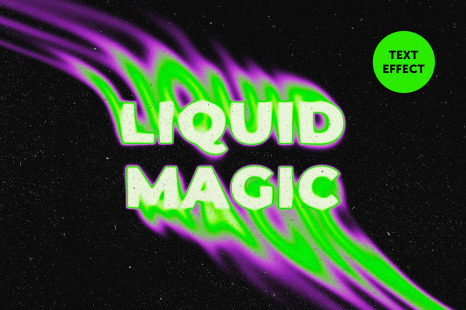 Rushing Liquid Text Effect
