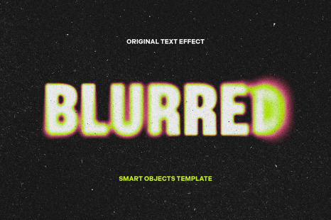 Acid Blurred Text Effect