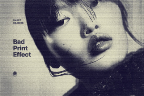 Bad Copy Print Photo Effect