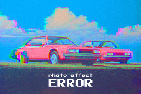 Blurry Error Photo Effect