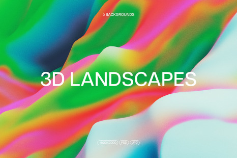 3D Blurred Abstract Backgrounds