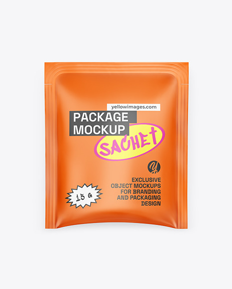 Matte Sachet Mockup