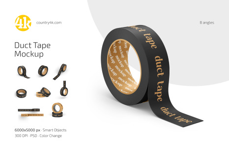 Duct Tape Mockup Set