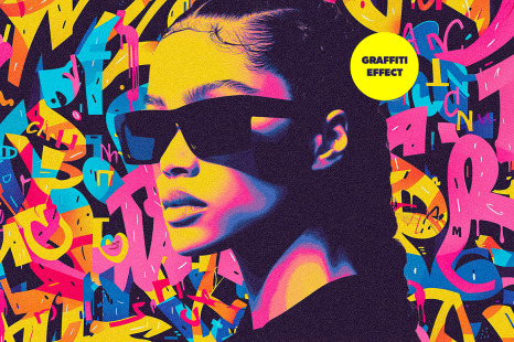 Graffiti Collage Photo Effect