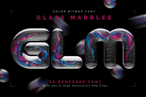 Glass Marbles — Color Bitmap Font