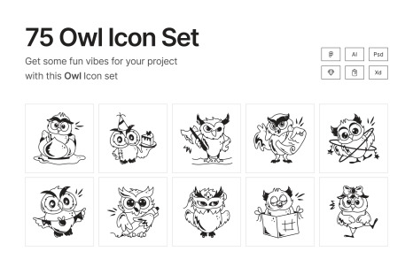 Owl Icon Set