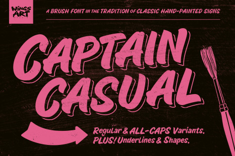 Captain Casual - A Sign Painter Font