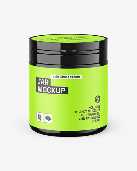 Glossy Jar Mockup