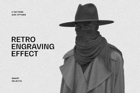 Vintage Engraved Photo Effect