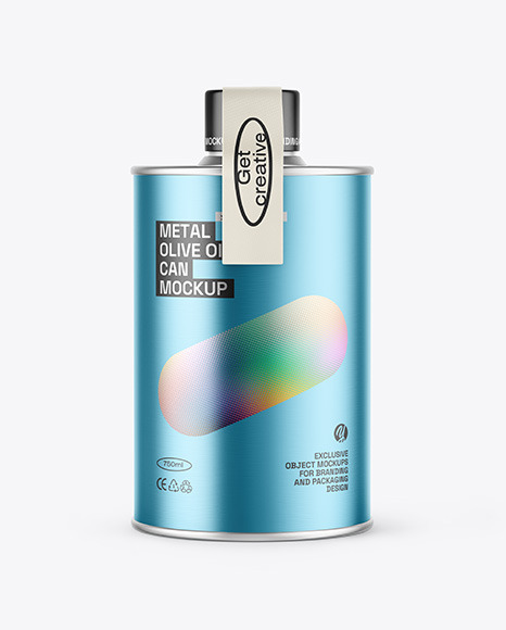 Olive Oil Tin Can Mockup