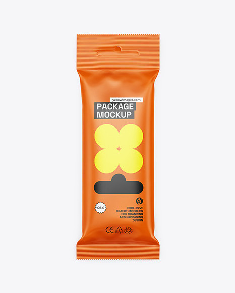 Matte Snack Package Mockup