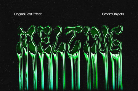 Melted Plasma Text Effect