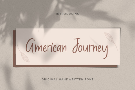 American Journey – Original Handwritten Font