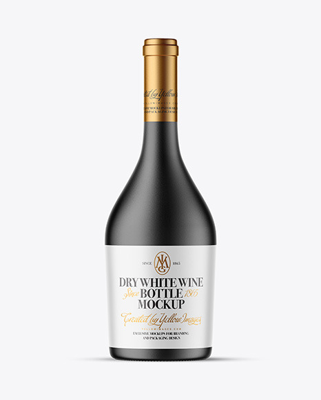 Ceramic Wine Bottle Mockup