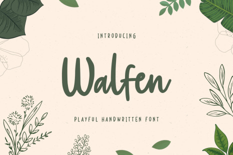 Walfen - Playful Handwritten Font