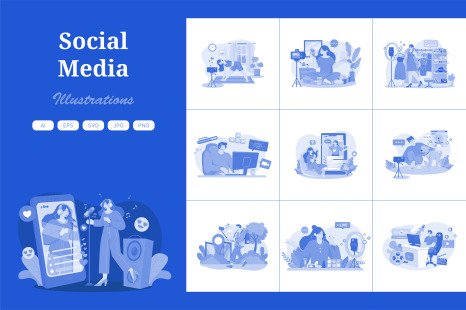 M497_Social Media Illustration Pack