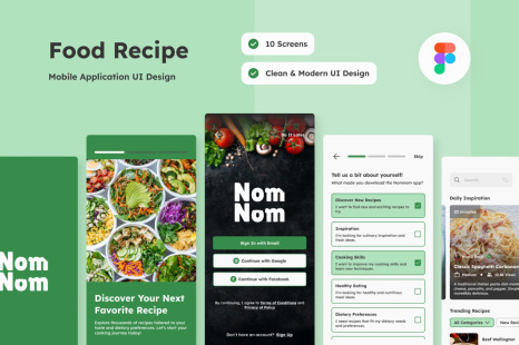 NomNom - Food Recipe Mobile App