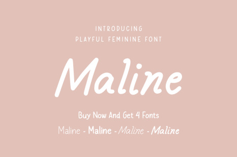Maline – Playful Feminine Font