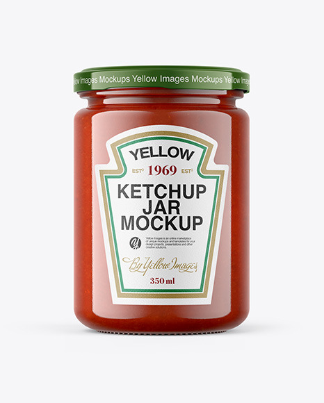 Tomato Sauce Jar Mockup