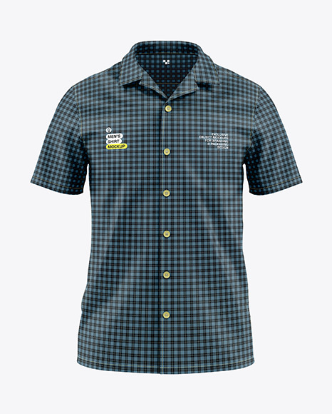Men&#039;s Short Sleeve Shirt Mockup
