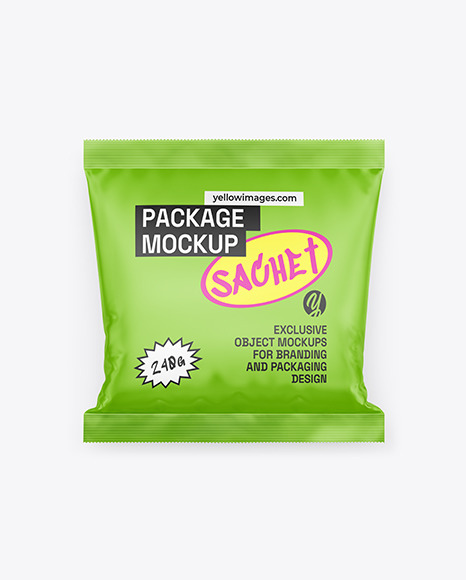 Matte Sachet Mockup