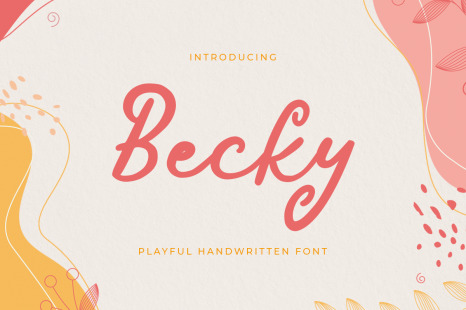 Becky – Playful Handwritten Font