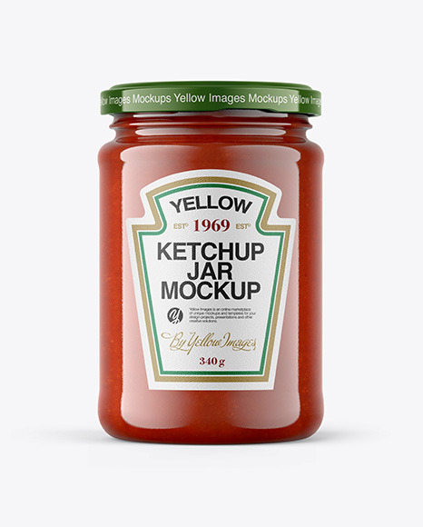 Tomato Sauce Jar Mockup