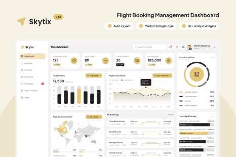 Skytix - Flight Booking Management Dashboard