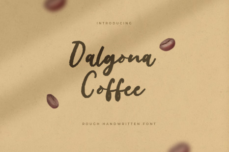Dalgona Coffee – Rough Handwritten Font
