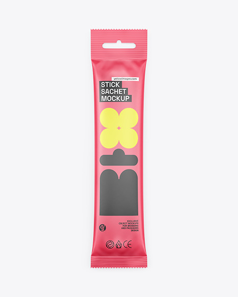 Matte Stick Sachet Mockup