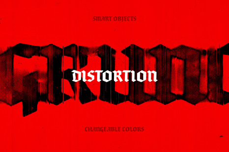 Grunge Smudged Print Text Effect