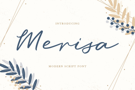 Merisa – Modern Script Font