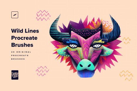 Wild Lines Procreate Brushes