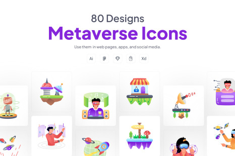 Animated Metaverse Icons