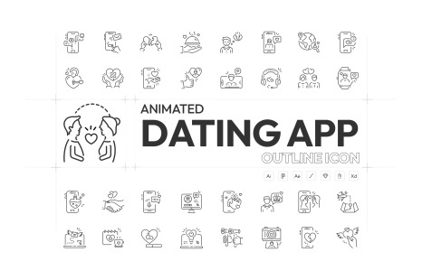 Animated Dating App Icons