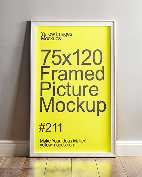 Framed Poster in a Simple Interior Mockup