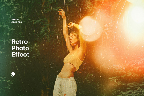 Retro Light Leaks Photo Effect