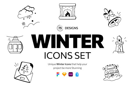 Doodle Winter Icons