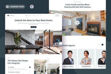 HomeVest - Real Estate Landing Page