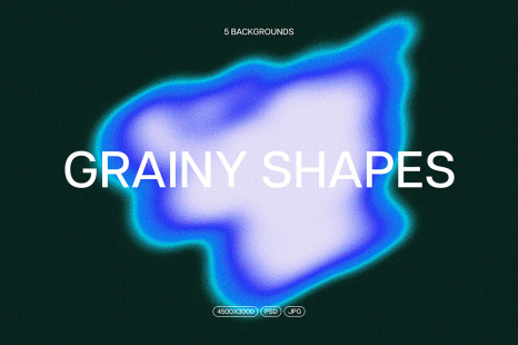 Abstract Grainy Shapes Backgrounds