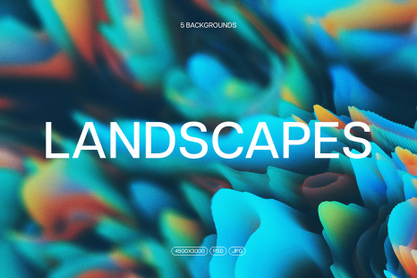 Abstract 3d Landscapes