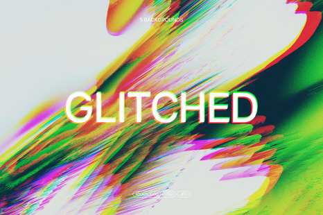 Abstract Glitched Backgrounds
