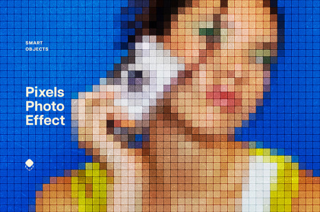 Pixel Screen Photo Effect